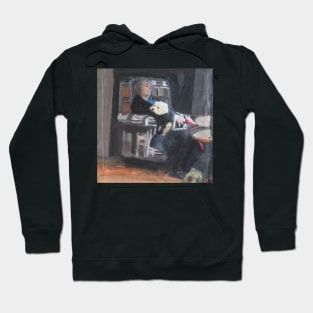 Woman Reflecting In Chair Hoodie